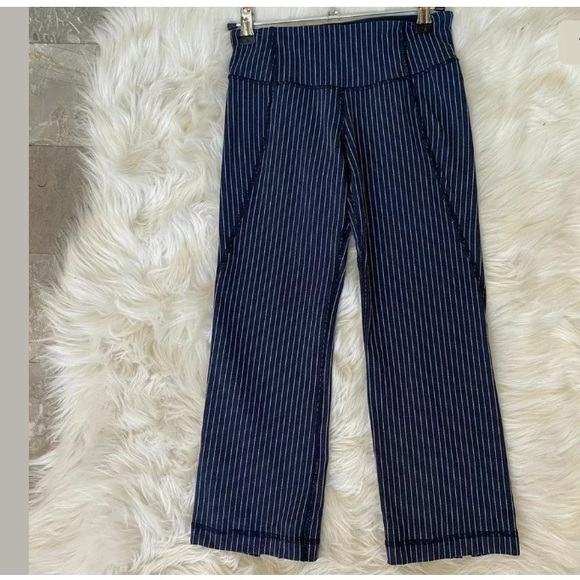 lululemon athletica Pants - Lululemon Gather and Grow Crop Pinstripe sz 2